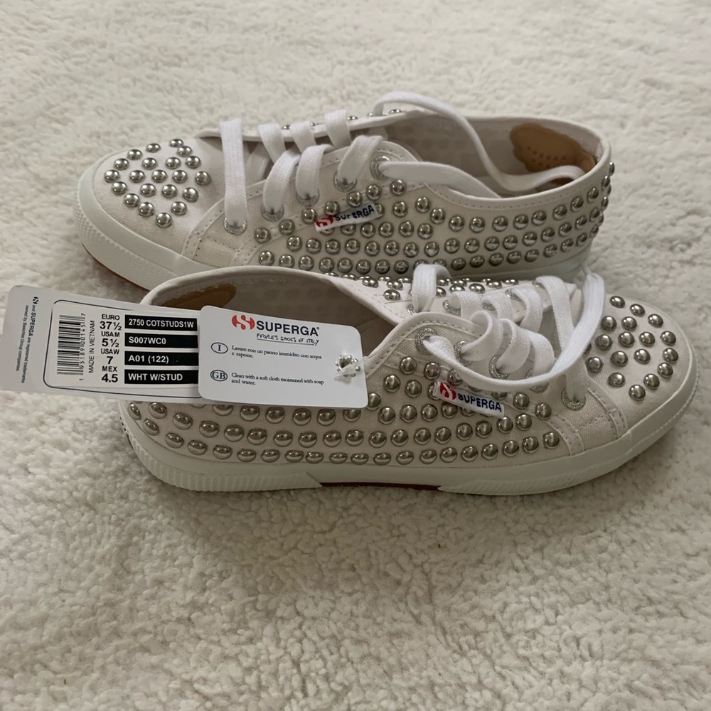 NWT Studded Superga sneakers